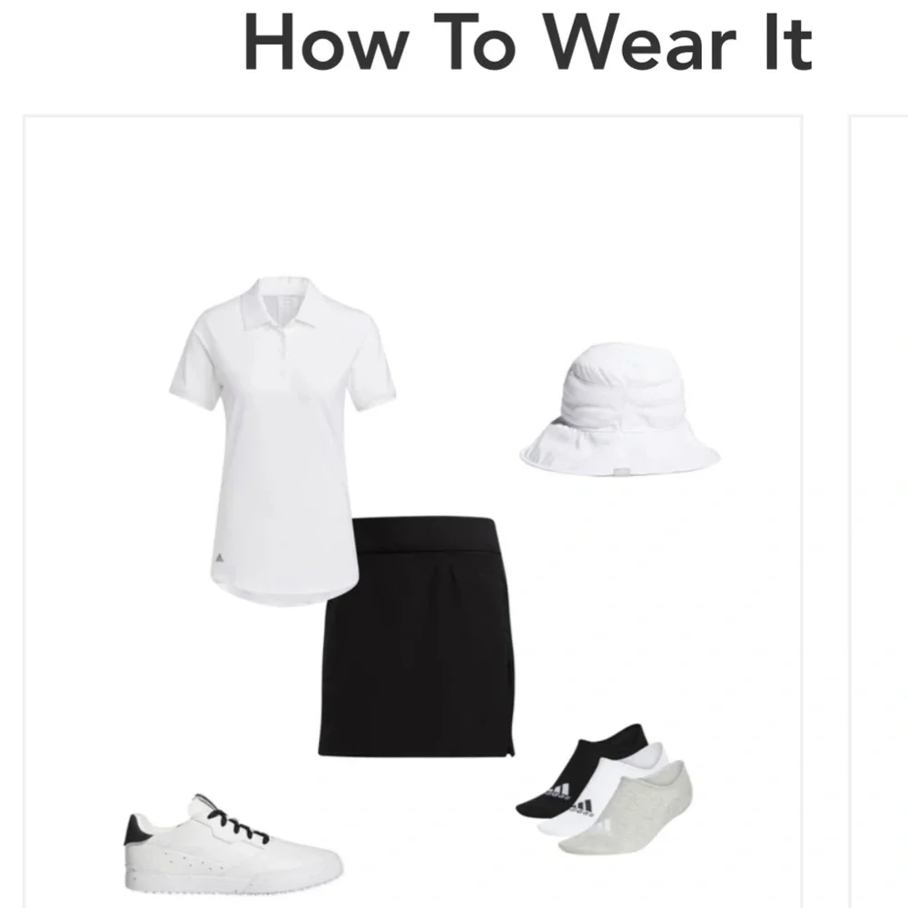 NWT Adidas Golf Star Plon Skort